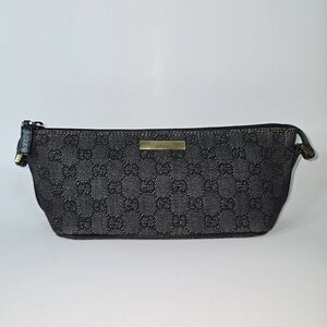 Gucci GG Black Denim Pochette